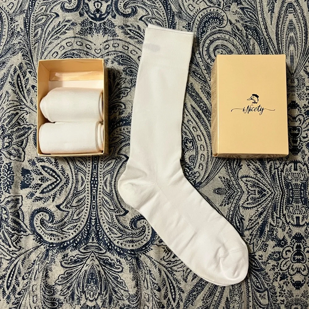 INICETY MEN’S STANDARD SOCKS COMBED COTTON 3 PAIRS